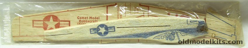 Comet 1950s Balsa Wood Glider - 11.5 Inch Wingspan - Bagged plastic model kit